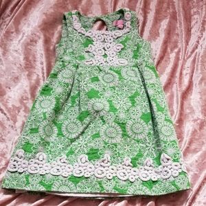Lilly Pulitzer girls dress size 5 fits more 3t/4t
